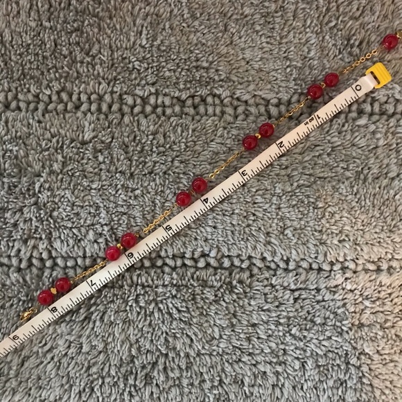 Brand new brass and beads bracelet/anklet - Picture 3 of 5